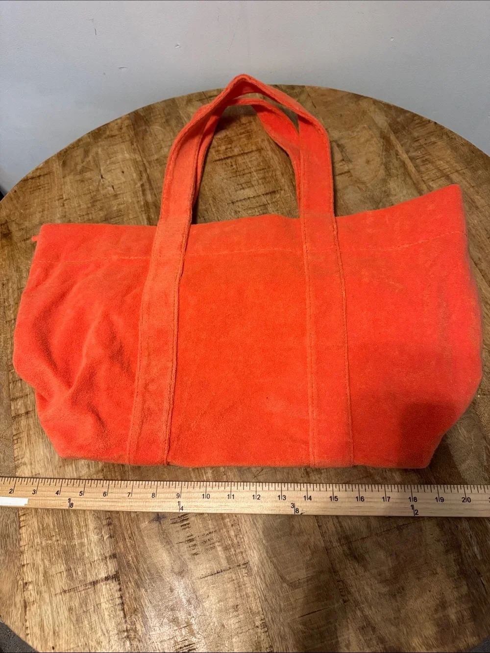 Shialeah Orange Suede Tote Bag - Women's Carryall